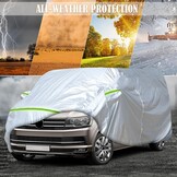Waterdichte Autohoes Zilver UV-bescherming VW T5/T6 LWB Transporter (34% korting)