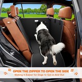 Hondenautostoelhoes Achterbank - Half Hangmat, Waterdicht, 34% Korting