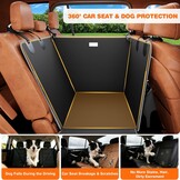 Hondenautostoelhoes Achterbank - Half Hangmat, Waterdicht, 34% Korting