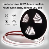 LED Strip COB 10M Koud Wit IP67 Flexibel 220V - 77% Korting!