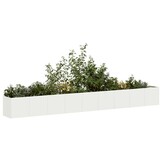 Ruime Witte Plantenbak van Staal - 360x40x40 cm met 35% Korting