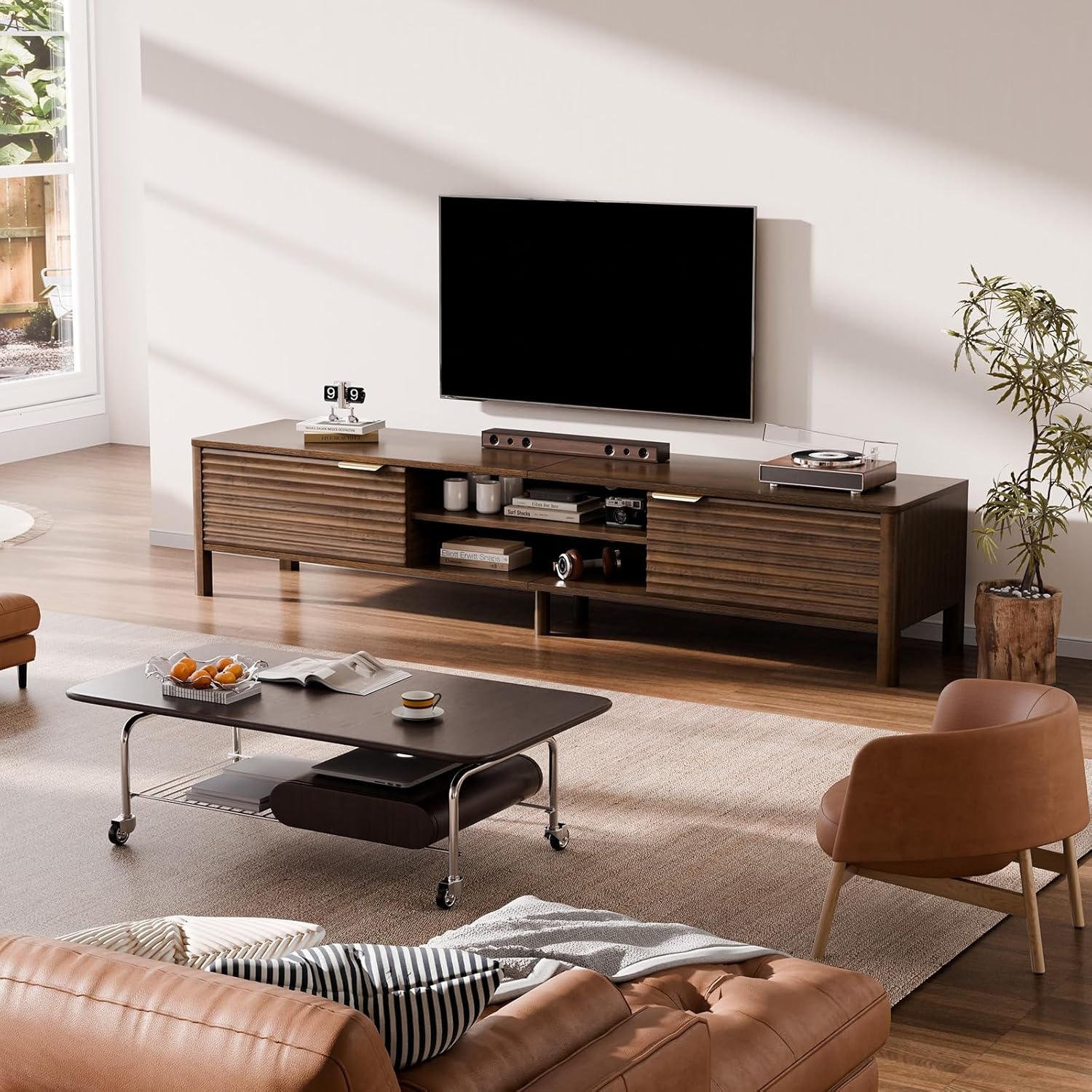 TV-meubel 180cm Bruin Hout met 55% Korting
