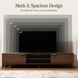 TV-meubel 180cm Bruin Hout met 55% Korting