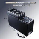 Middenconsole Opbergbox Draadloos Opladen VW T4-T7.1 | 5x USB | Zwart