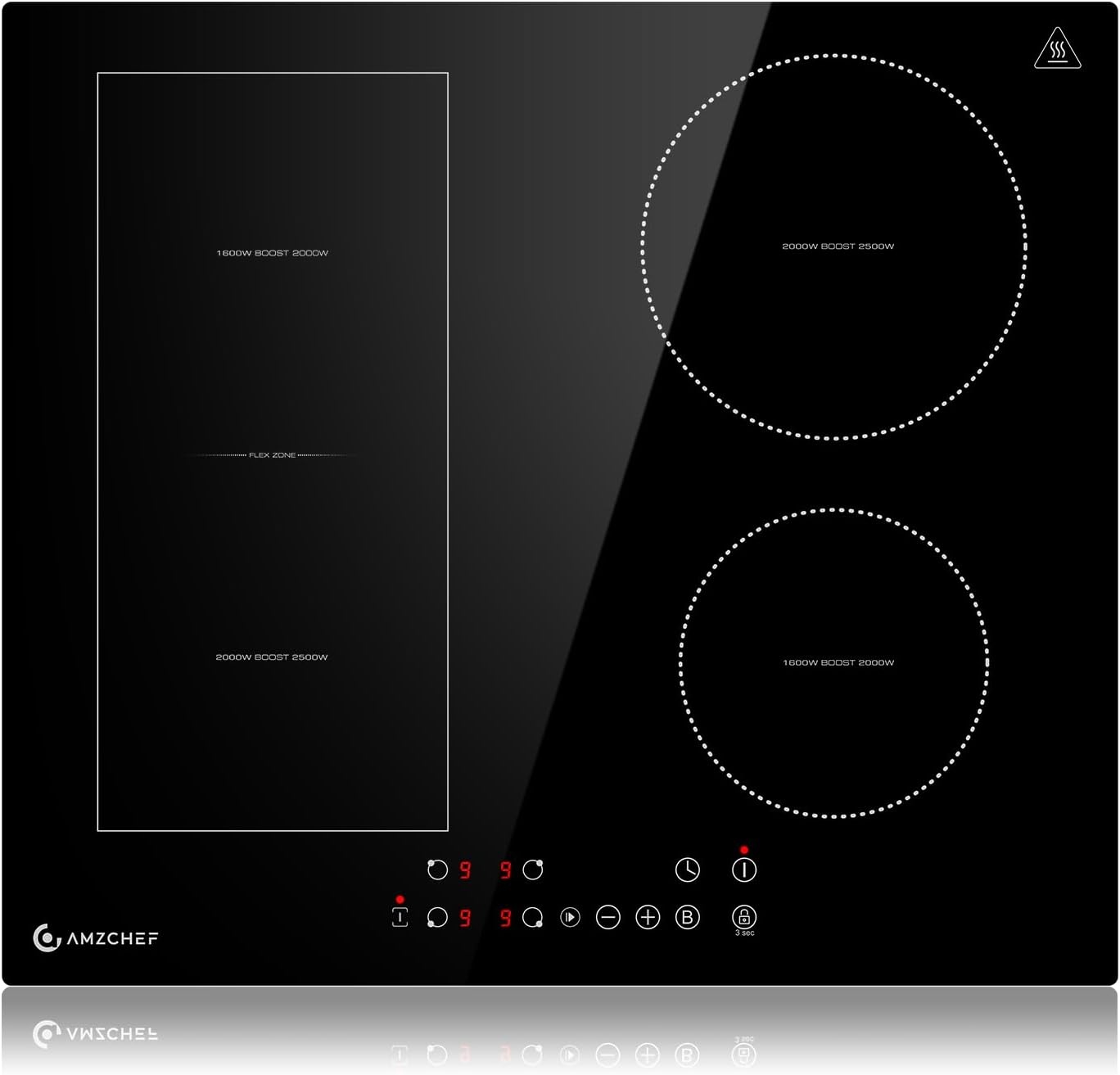 Inductiekookplaat 60cm | 4 Zones | Flexibel | 7200W | 35% Korting
