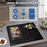 Inductiekookplaat 60cm | 4 Zones | Flexibel | 7200W | 35% Korting