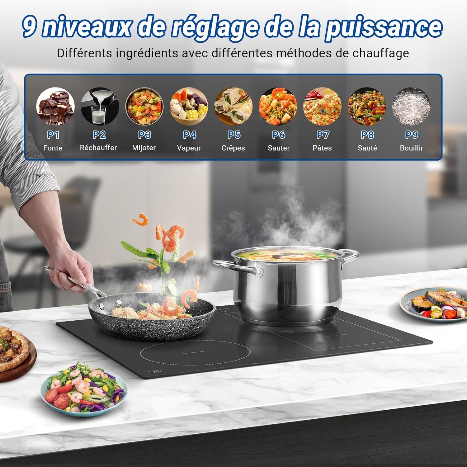 Inductiekookplaat 60cm 4 Zones met Flexibele Zones & Boost | 41% Korting