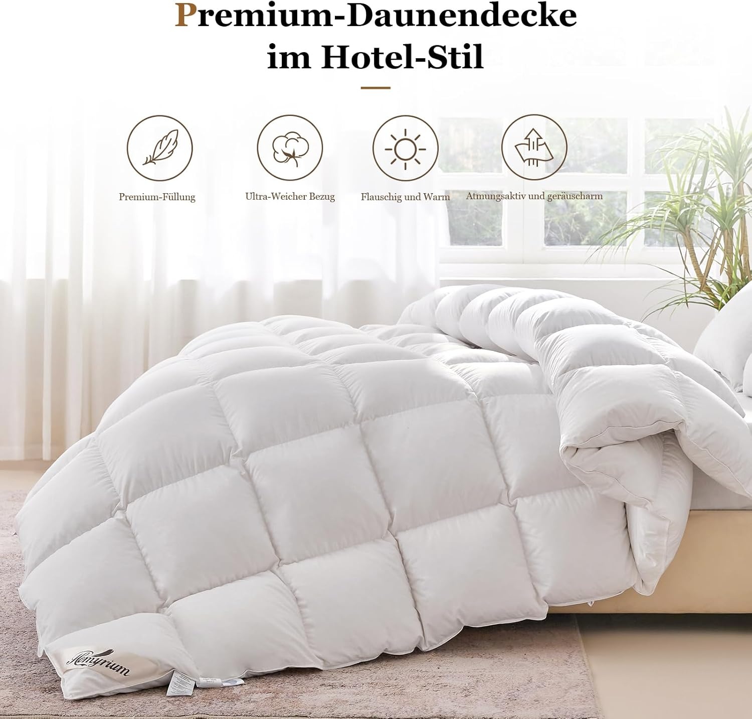 Donzen Dekbed 220x240 cm 4-Seizoenen | 2100g Vulgewicht | 35% Korting