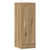Schoenenkast van bewerkt hout - 32x35x92 cm - Oud houtkleurig - 34% Korting