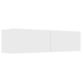 Tv-meubel 120x30x30 cm Bewerkt Hout Wit (34% Korting)
