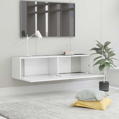 Tv-meubel 120x30x30 cm Bewerkt Hout Wit (34% Korting)