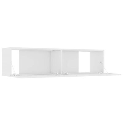 Tv-meubel 120x30x30 cm Bewerkt Hout Wit (34% Korting)