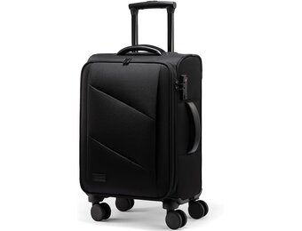 Handbagage rugzak 45L, uitbreidbaar, vlieg-goedgekeurd, TSA-slot, Zwart - 30% korting