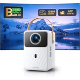 Draagbare Beamer met Accu | Full HD Mini-projector | 63% Korting