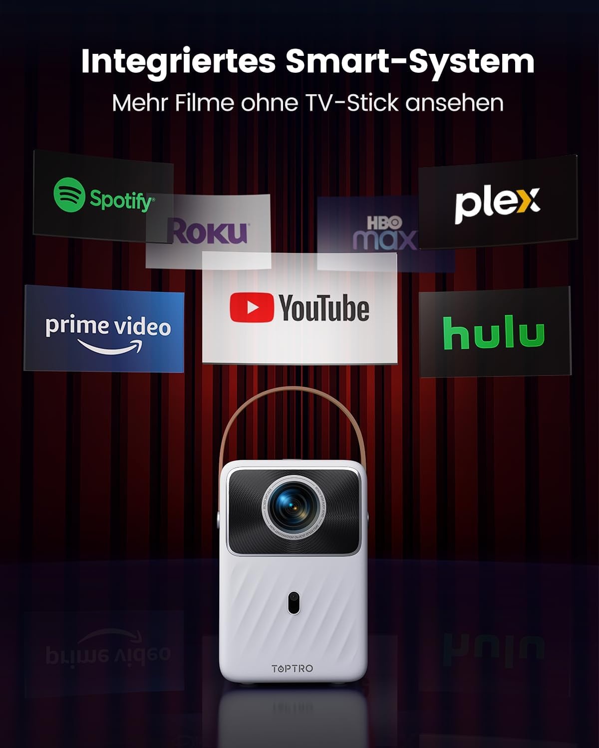 Draagbare Beamer met Accu | Full HD Mini-projector | 63% Korting