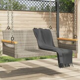 Geretourneerde Schommelbank Poly Rattan Grijs - 29% Korting!