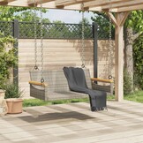 Geretourneerde Schommelbank Poly Rattan Grijs - 29% Korting!