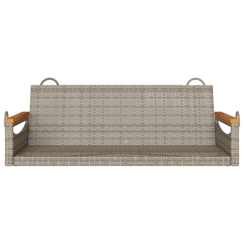 Geretourneerde Schommelbank Poly Rattan Grijs - 29% Korting!