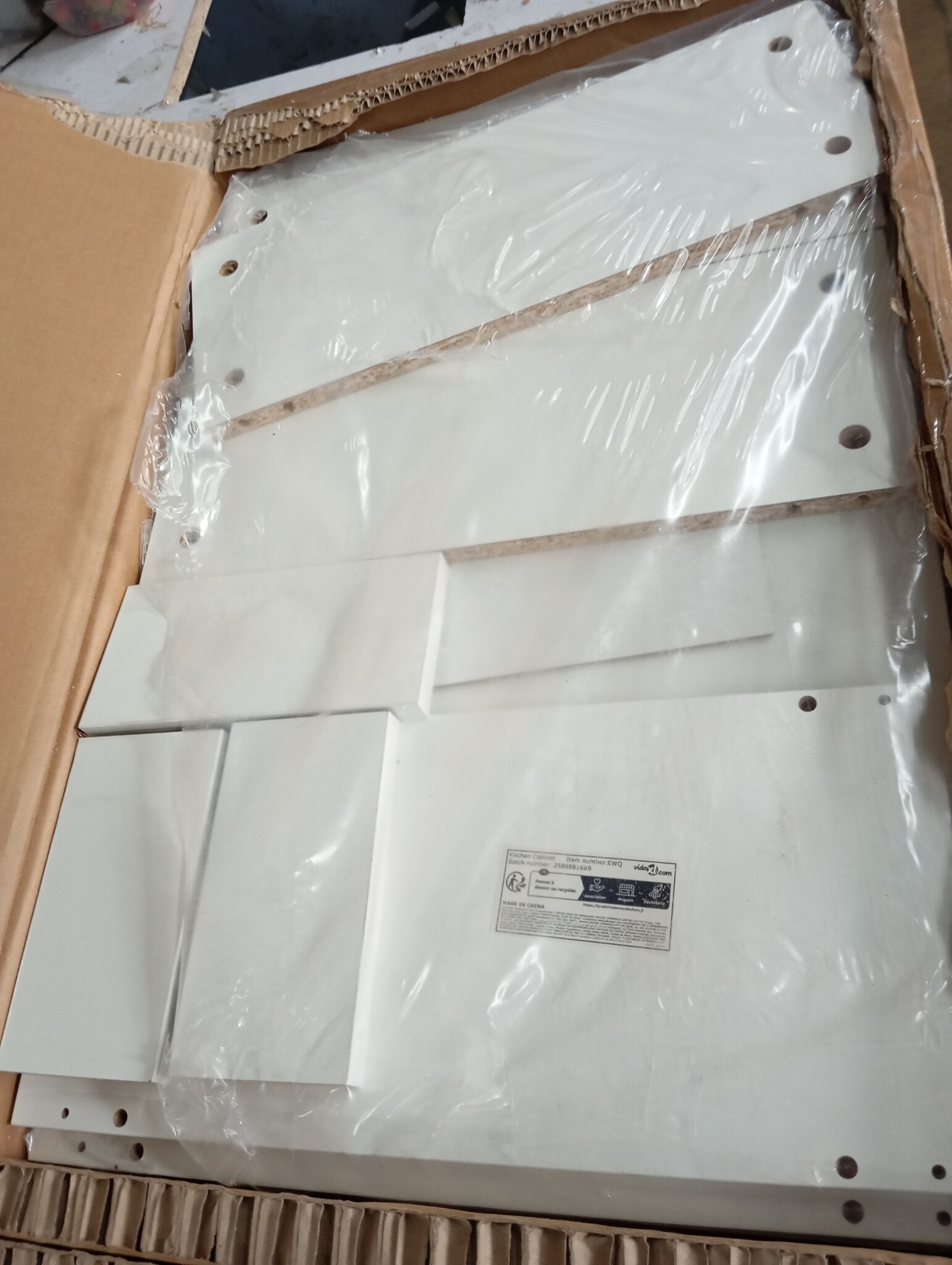 VidaXL Onderkast 20x44,5x81,5 cm Wit Bewerkt Hout - 53% Korting!