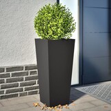 vidaXL Plantenbakken Staal Zwart (2 stuks) - 41% Korting