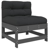 VidaXL Loungeset Massief Hout 3-delig met Kussens - 60% Korting!