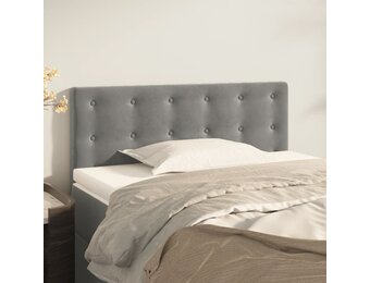 vidaXL Hoofdbord 90x5x78/88 cm Fluweel Lichtgrijs met 56% Korting