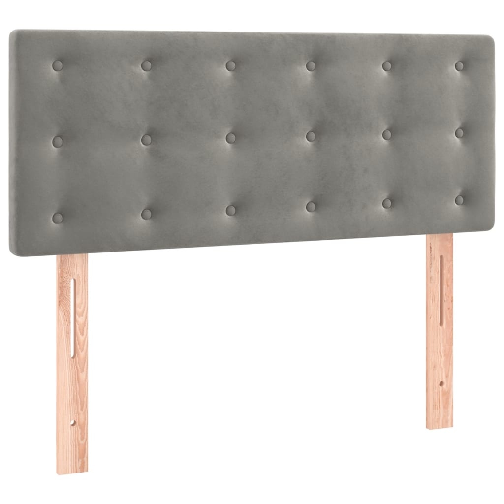 vidaXL Hoofdbord 90x5x78/88 cm Fluweel Lichtgrijs met 56% Korting