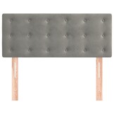 vidaXL Hoofdbord 90x5x78/88 cm Fluweel Lichtgrijs met 56% Korting