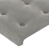 vidaXL Hoofdbord 90x5x78/88 cm Fluweel Lichtgrijs met 56% Korting