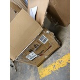 vidaXL Driezitsbank 180 cm stof crèmekleurig