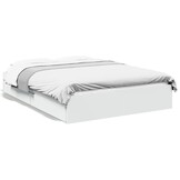 vidaXL Bedframe met lades bewerkt hout wit 120x200 cm