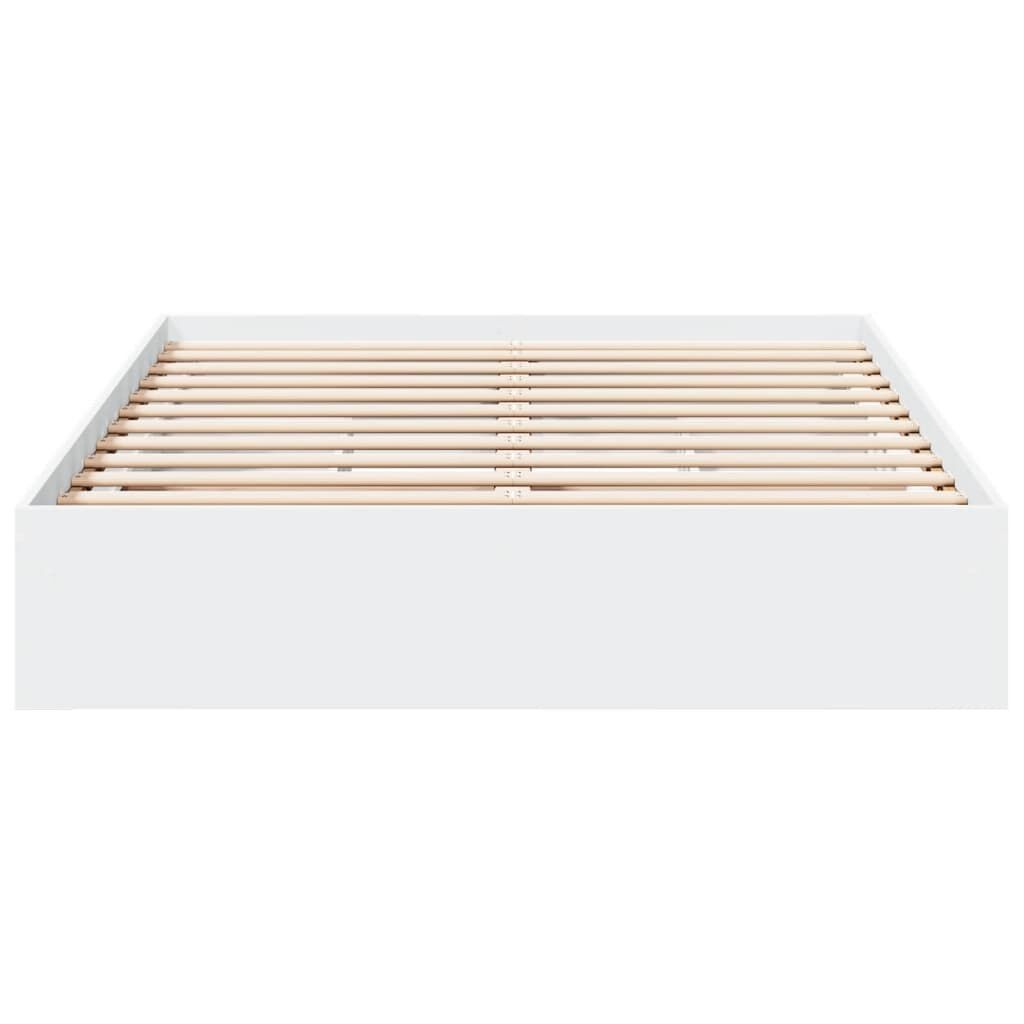 vidaXL Bedframe met lades bewerkt hout wit 120x200 cm