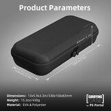 Skull & Co. Zwarte Hardcase Beschermhoes voor PlayStation Portal