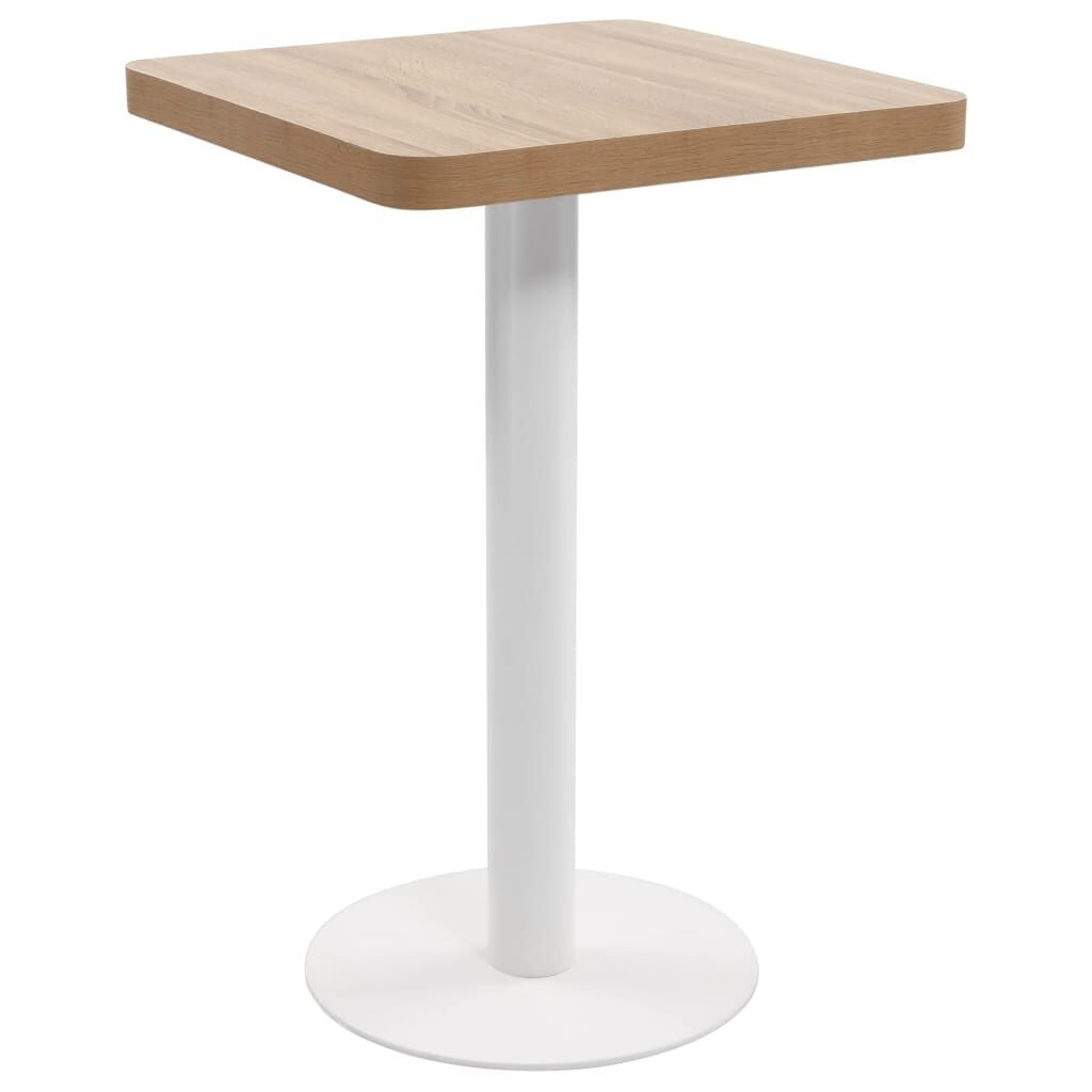 Bistrotafel 50x50 cm - Lichtbruin met 35% Korting!