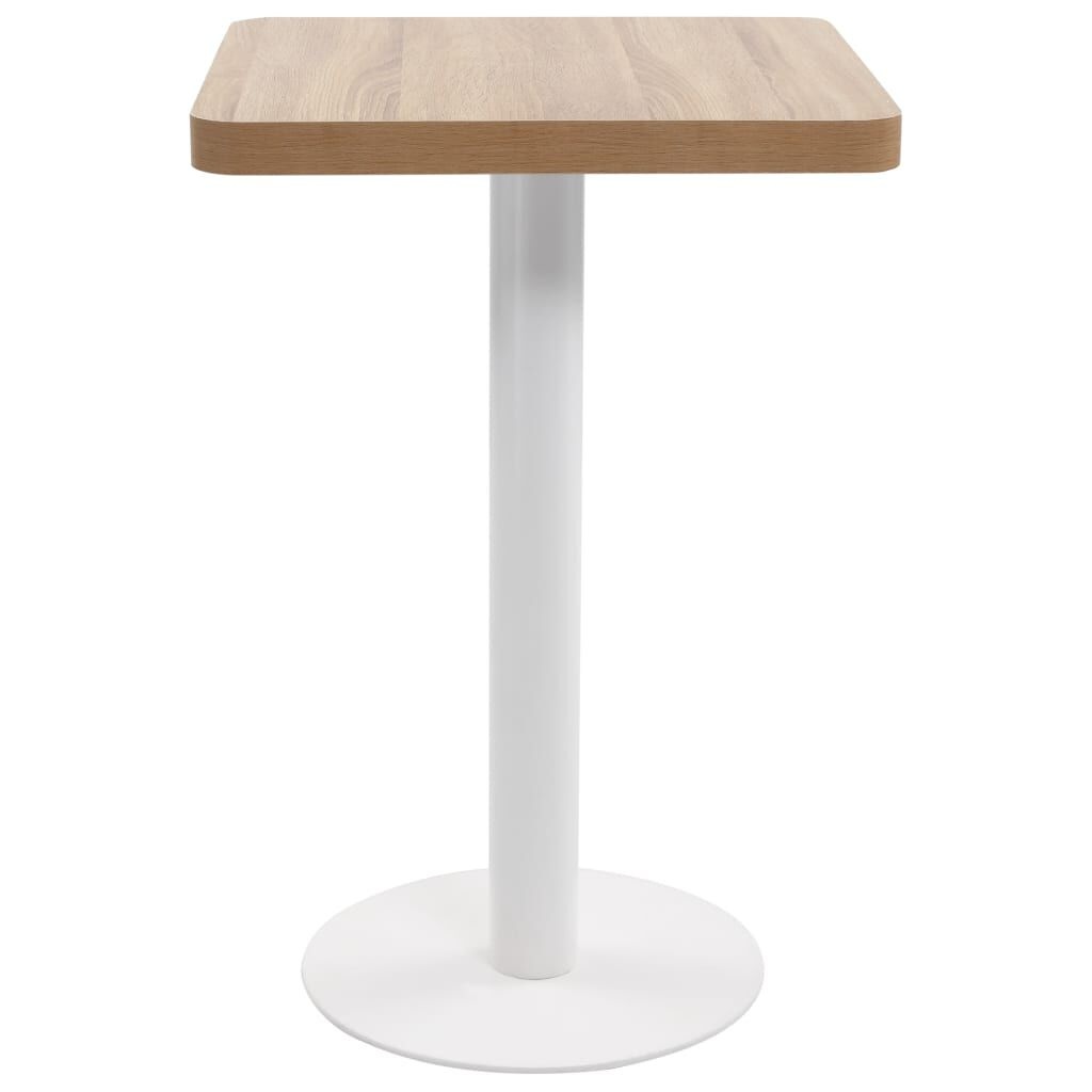 VidaXL Bistrotafel 50x50 cm, Lichtbruin (41% Korting)