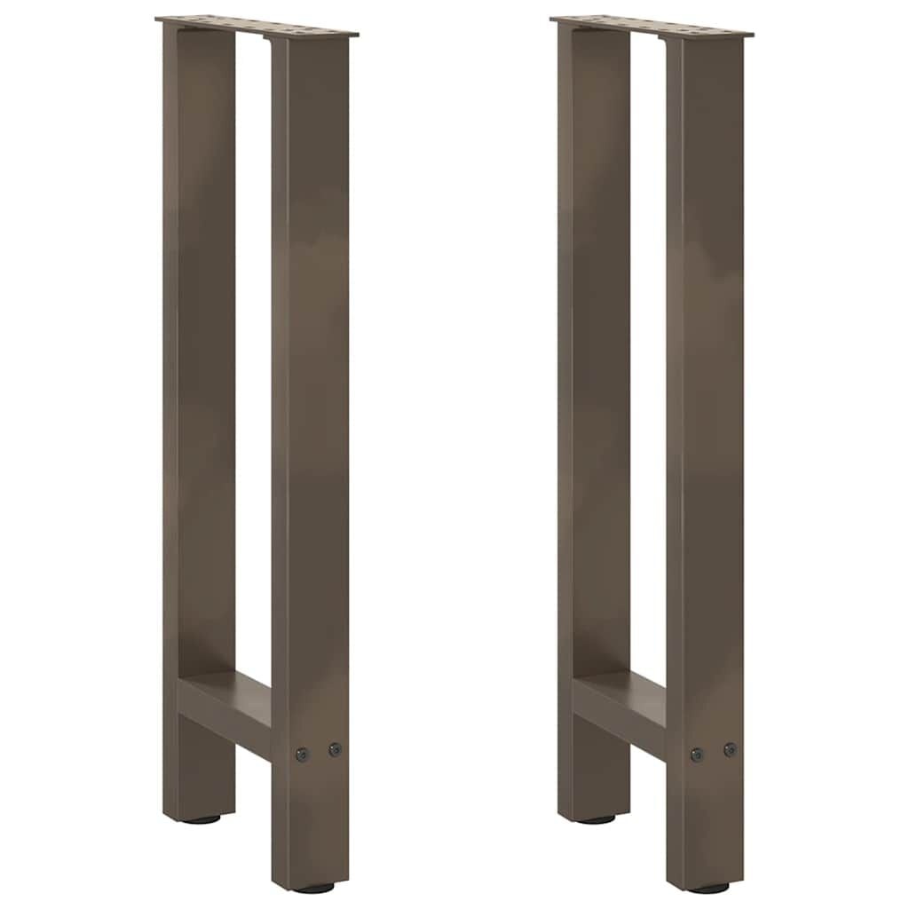 vidaXL Salontafelpoten 2 st 28x(72-73) cm staal naturel