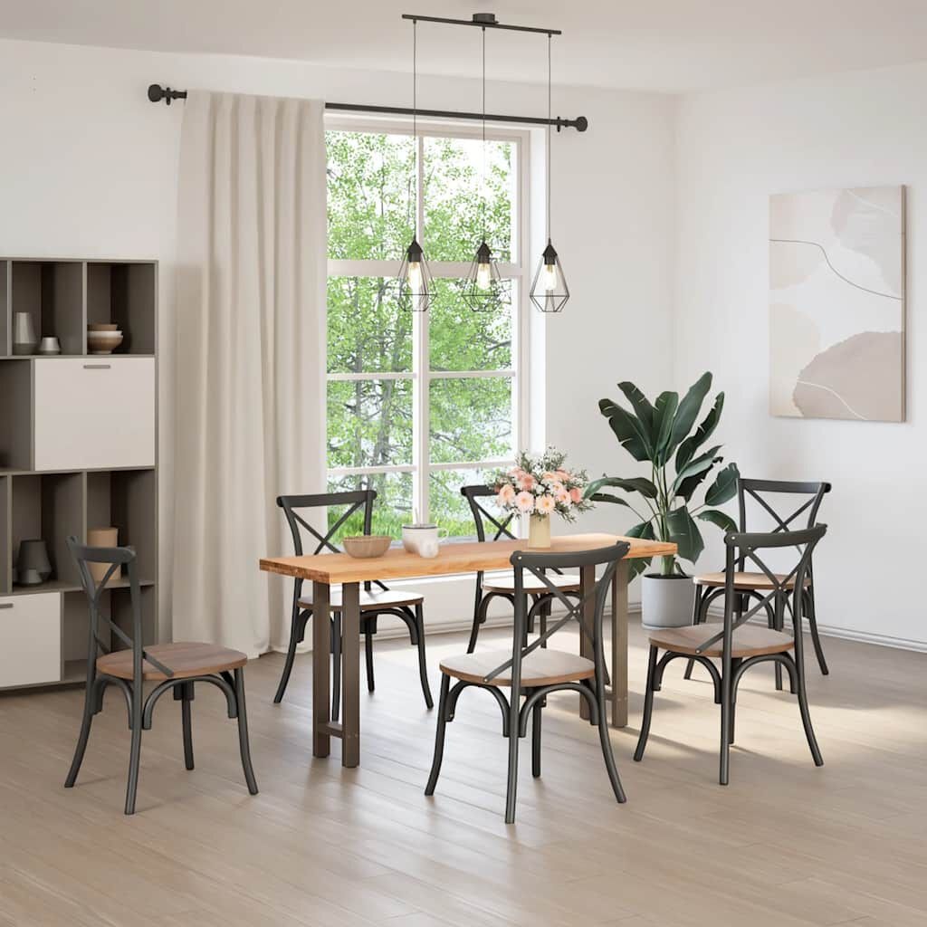 vidaXL Salontafelpoten 2 st 28x(72-73) cm staal naturel