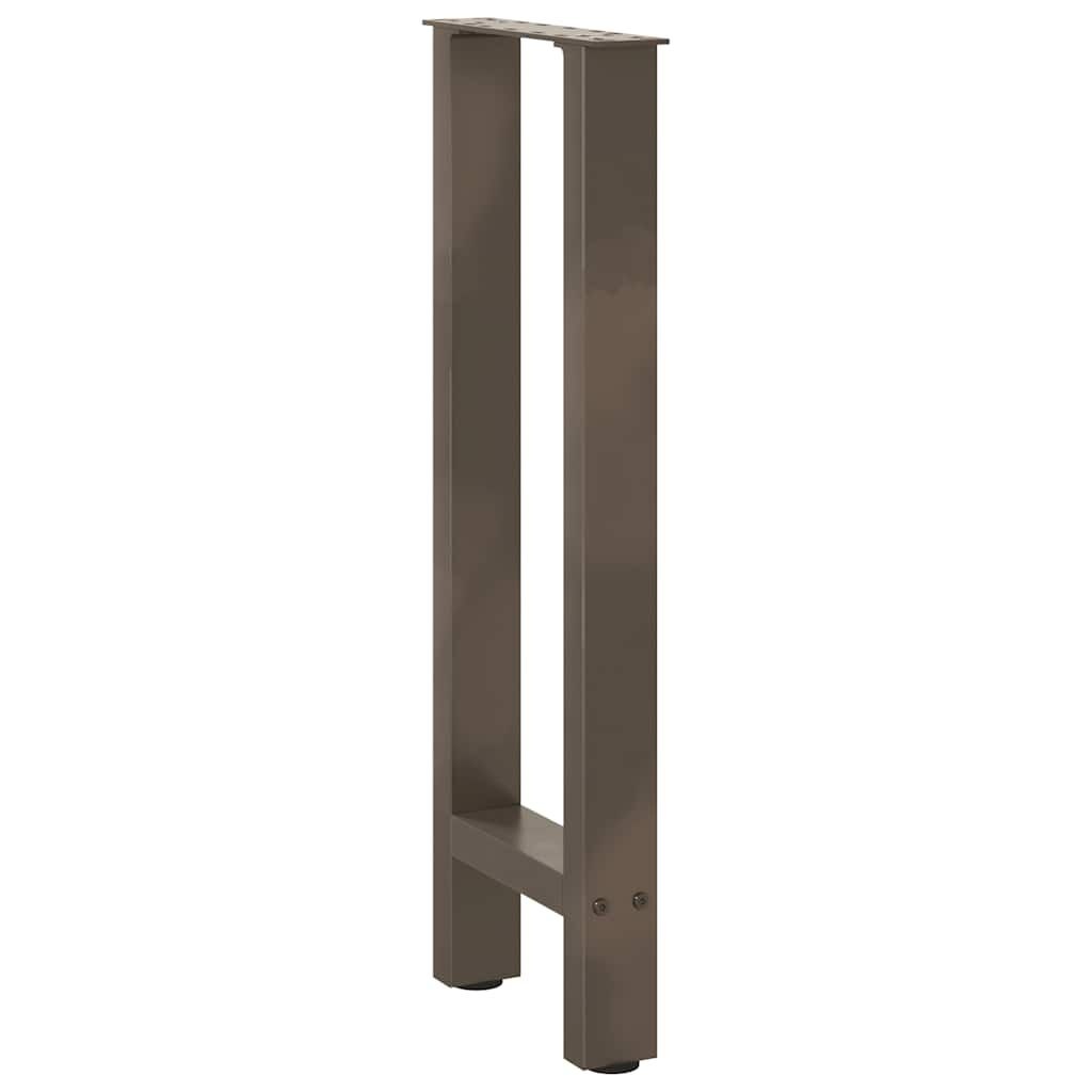 vidaXL Salontafelpoten 2 st 28x(72-73) cm staal naturel