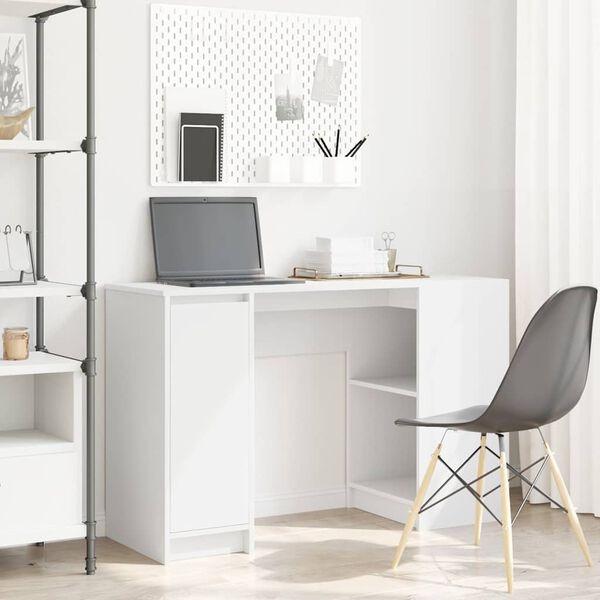 vidaXL Bureau 120x42x76 cm spaanplaat wit