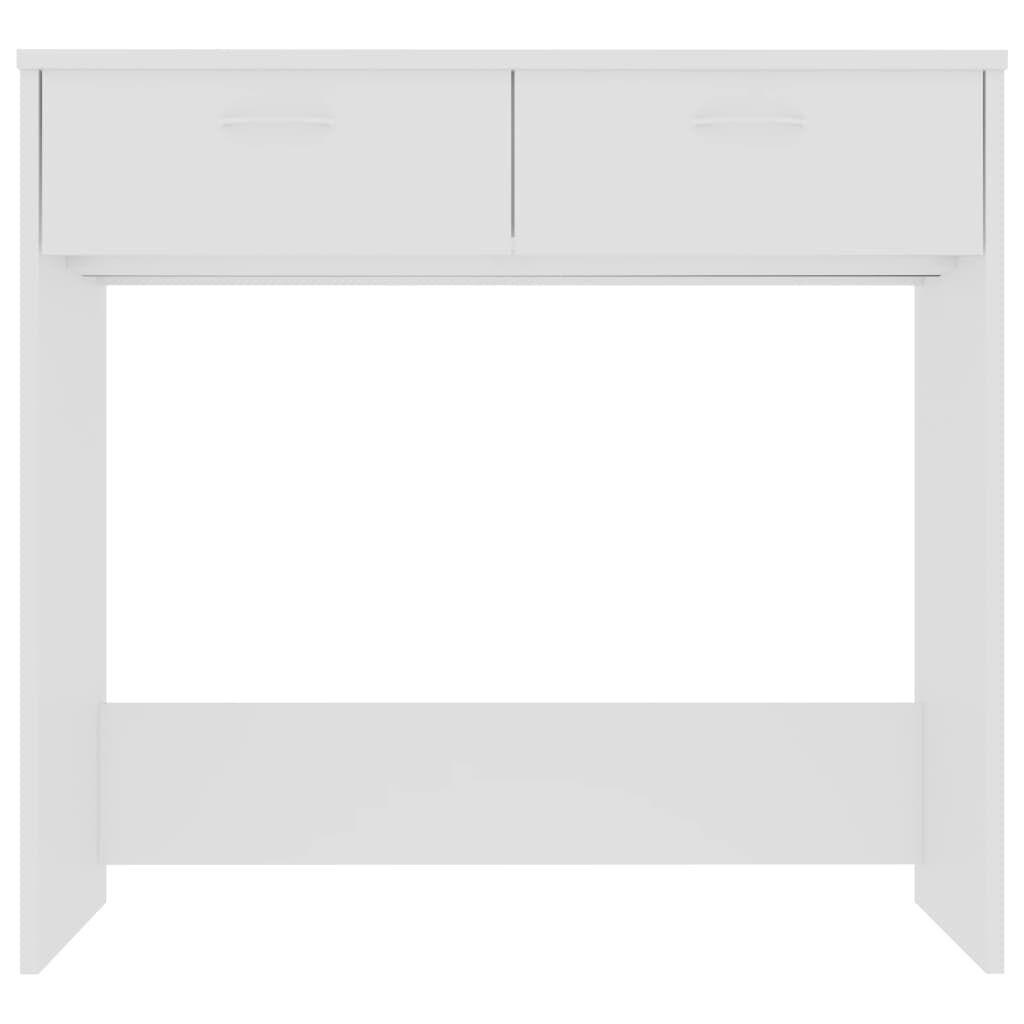 vidaXL Bureau 80x40x75 cm bewerkt hout wit