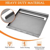 Denmay 50 x 44 cm Plancha grillplaat voor Weber Spirit 200-serie, universele grillplaat, reserveonderdelen, vervanging voor Weber Spirit I & II serie E210, E220, S210, S220, 1 stuk
