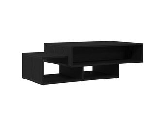 vidaXL Salontafel 105x55x32 cm bewerkt hout zwart eikenkleur