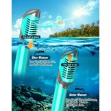 Snorkelset volwassenen met flippers, snorkelmasker met verstelbare zwemvinnen, snorkelpakketten snorkelmasker en flippers set met draagtas voor beginners en snorkelaars