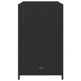vidaXL Tuinkast 83x45x76 cm poly rattan zwart