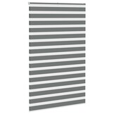vidaXL Zebra rolgordijn 150x200 cm stofbreedte 145,9 cm donkergrijs
