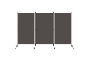 Kamerscherm met 3 panelen 260x180 cm Antraciet - 39% Korting