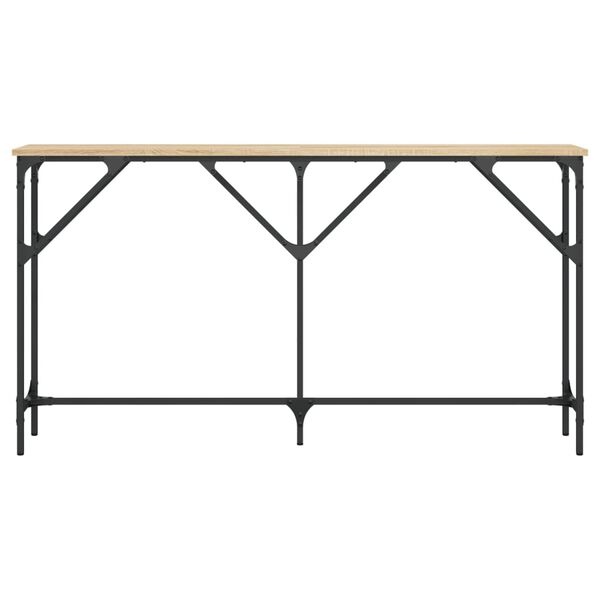 vidaXL Wandtafel 140x23x75 cm bewerkt hout sonoma eikenkleurig