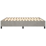 vidaXL Bedframe zonder matras 180x200 cm fluweel lichtgrijs