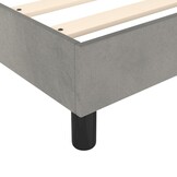 vidaXL Bedframe zonder matras 180x200 cm fluweel lichtgrijs