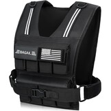Bagail Trainingsvest met Gewichten Zwart 40lb